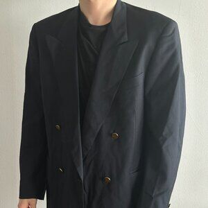 Vintage Givenchy Gentleman Double-Breasted Blazer - Made in Switzerland (Rare!)